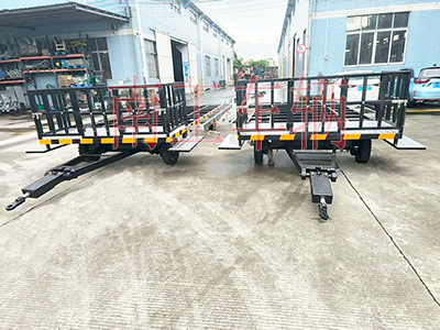 4噸小護(hù)欄帶不銹鋼掛件牽引平板拖車3I.jpg